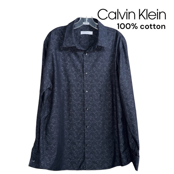 Calvin Klein Other - Calvin klein (EUC) 100% Cotton Men’s Long Sleeve Button Up Shirt, Size Large